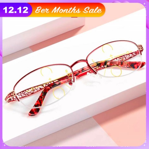 Lady progressive reading glasses