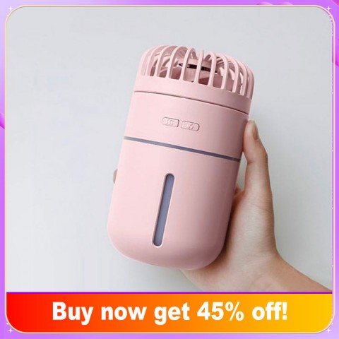 Big belly desk humidification Fan USB charging humidification small fan