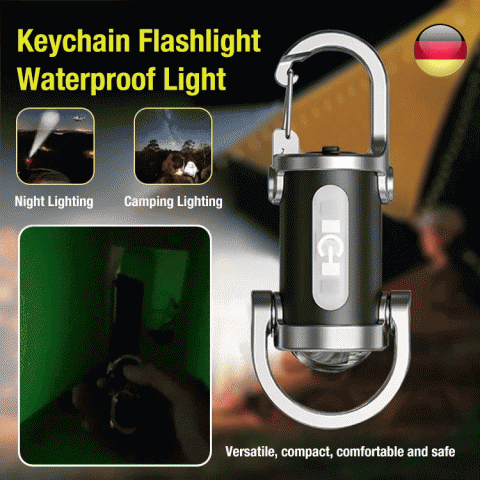 Keychain Flashlight Waterproof Light