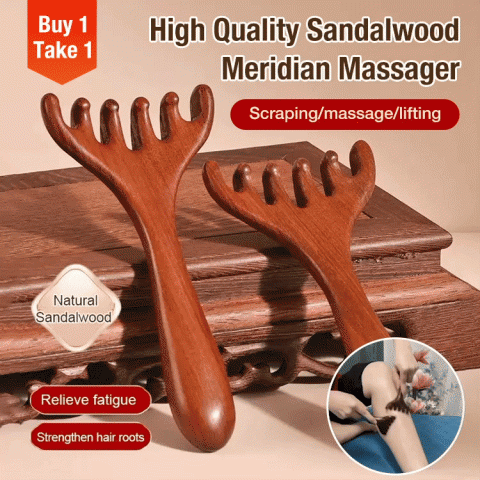High Quality Sandalwood Meridian Massager