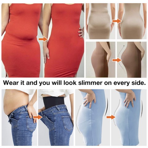 Seamless tummy-lifting and hip-lifting body-shaping pants