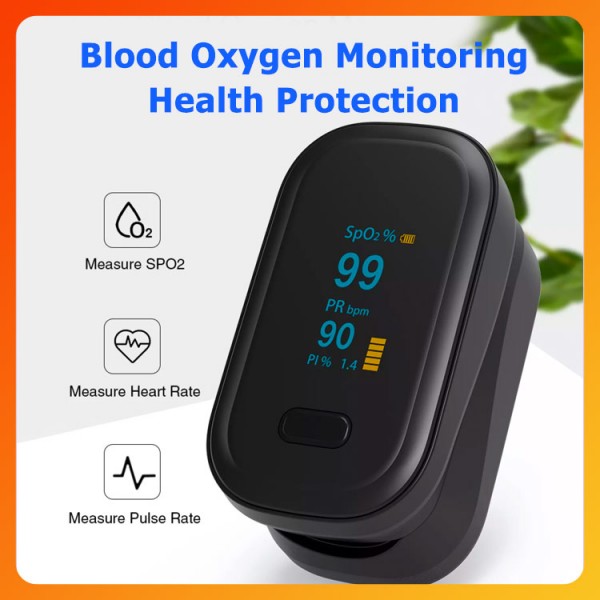 O2 Blood Oxygen Saturation Monitor Finger Clip Pulse Oximeter