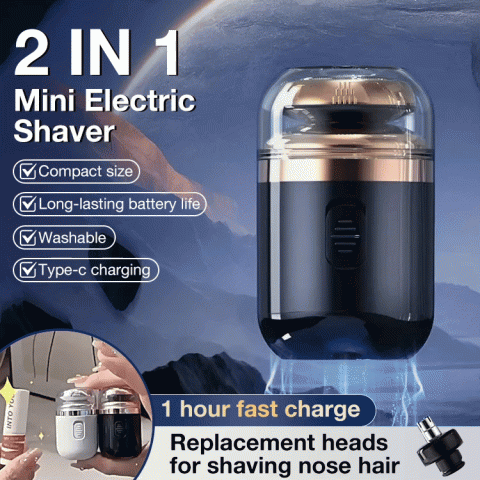 2 in 1 Mini Electric Shaver