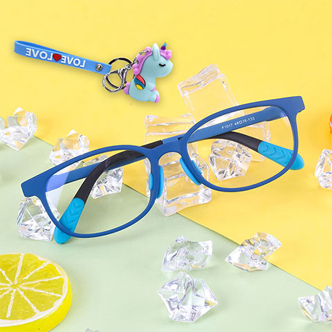 Unicorn color series children anti-blue light glasses