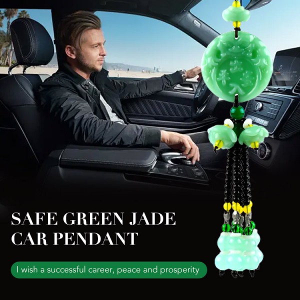 Green Jade Car Pendant Decoration House ..