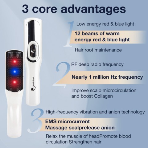 Advanced Infrared Massage Comb & Hair Care Essence