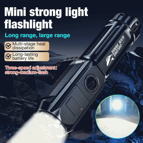 New mini strong light flashlight