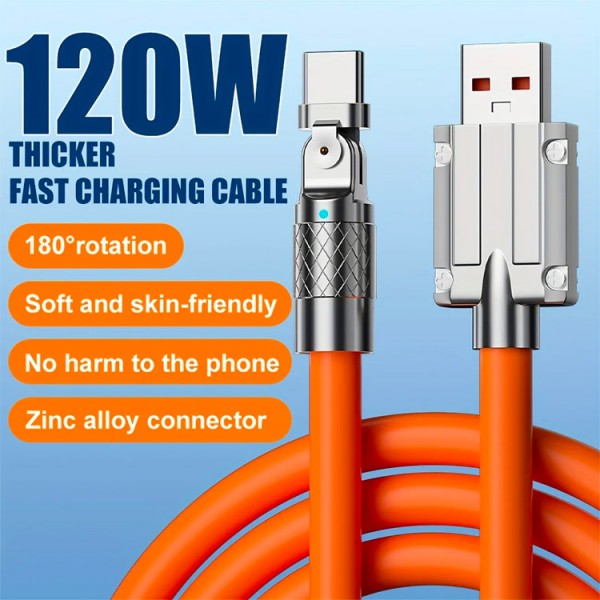 180° Rotating Fast Charge Cable