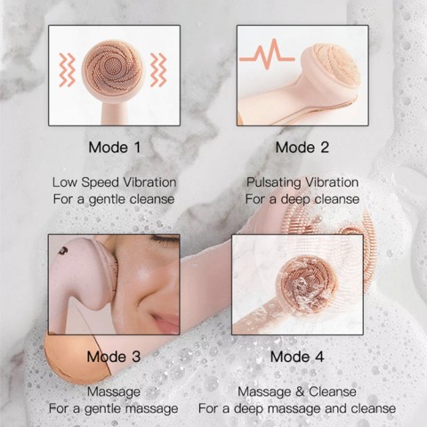 Ultrasonic Electric Waterproof FACIAL PORE CLEANSER Brush