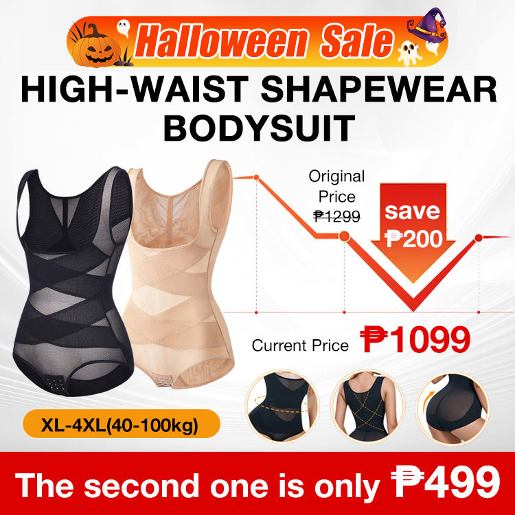 Halloween Sale and add 499P to get the second one-High-Waist Shapewear Bodysuit-With a perfect body, every woman is the most beautiful