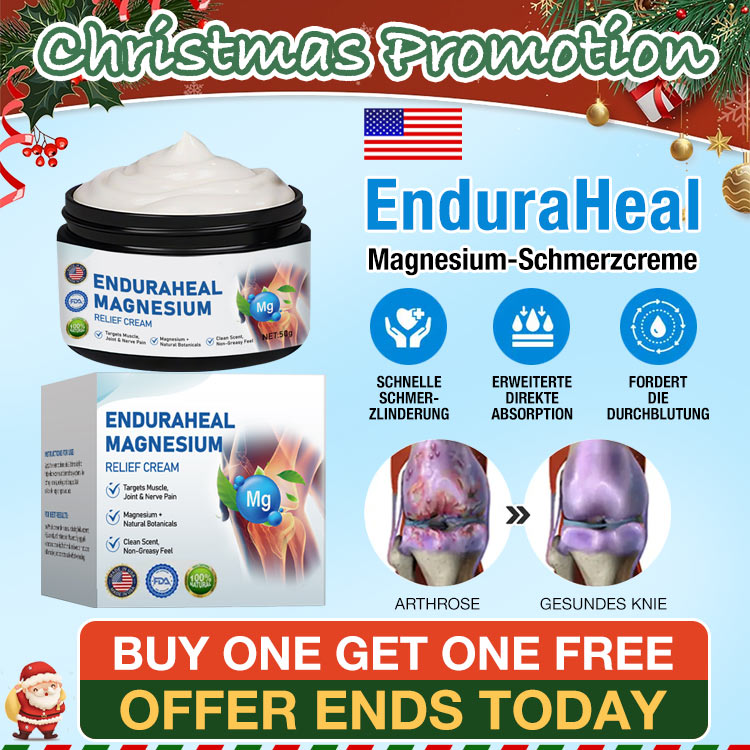 Christmas Sale – Buy 1 Take 1 – EnduraHeal Magnesium Pain Relief Cream – Soothe Joint & Muscle Pain Fast – Relieve Inflammation, Boost Circulation & Restore Mobility – Trusted Natural Formula for Everyday Relief
