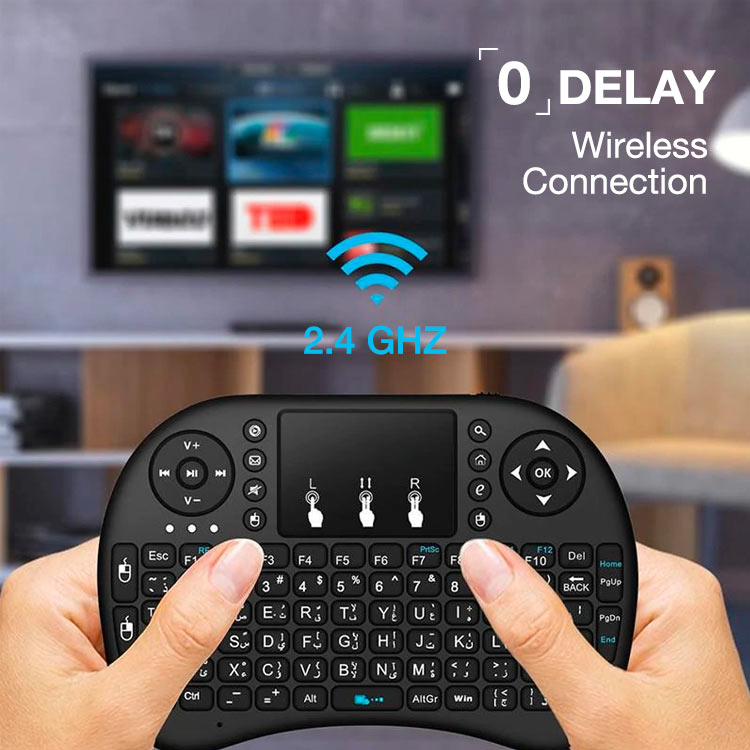 I8 RGB Colors Wireless Mini Keyboard & Touchpad