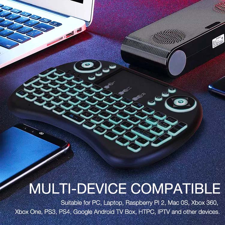 I8 RGB Colors Wireless Mini Keyboard & Touchpad