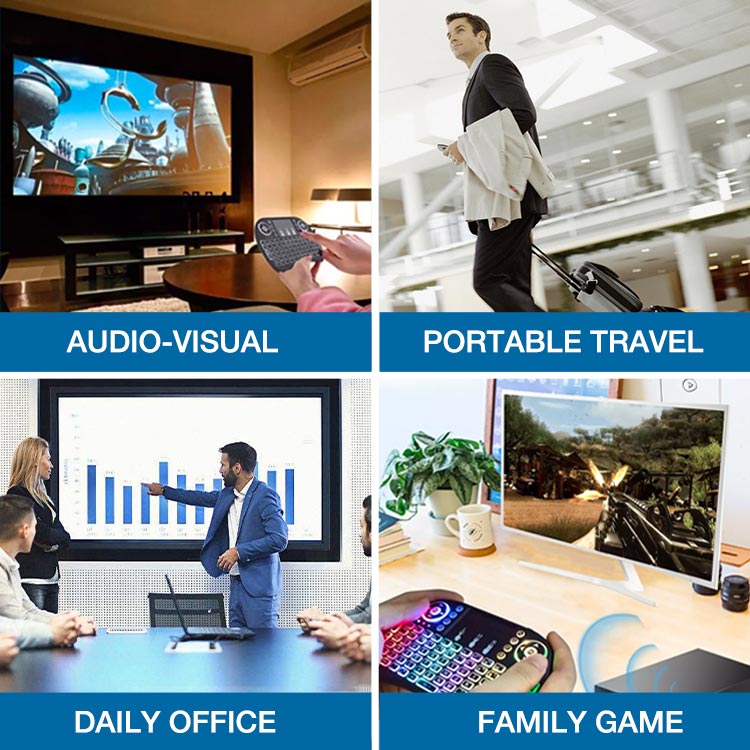 I8 RGB Colors Wireless Mini Keyboard & Touchpad